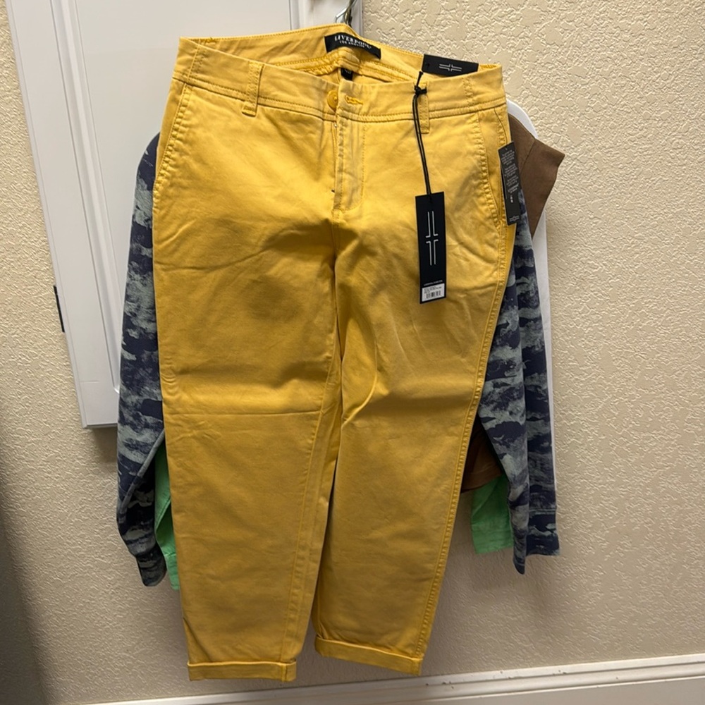 Yellow Women's Chino Pants - Stylish Straight Fit